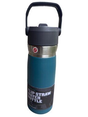 Stanley IceFlow Flip Straw Water Bottle 22 oz Blue Stainless Steel Insulated